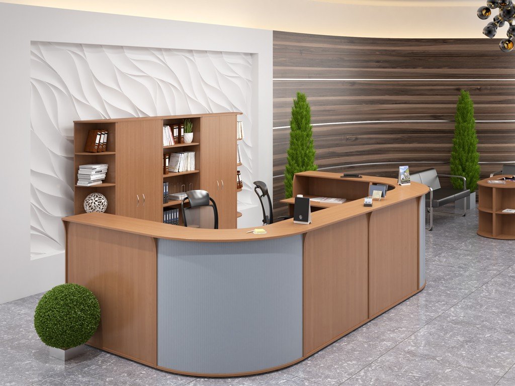 Угловая стойка-ресепшн ЭДЕМ-1 - вид 3